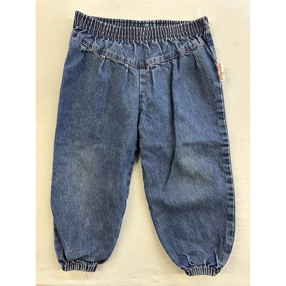 Vintage 90s Fisher Price Toddler Jeans Size Roughly 3T